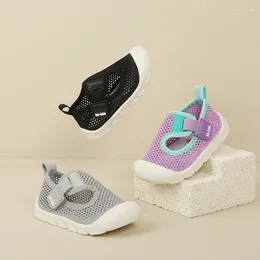First Walkers Summer Baby Toddler Shoes Soft Bottom Non-Slip Infant Breathable Closed Toe Sandals Knitted Mesh Surface 1-3 Years Old 2 B