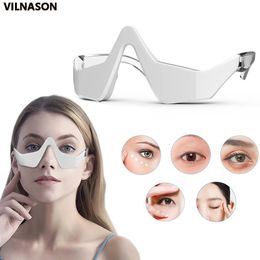 Eye Massager EMS Eye Relax Device Micro-Current Heating Therapy Relieve Eye Fatigue Dark Circles Remover Electric Vibration Eye Care Massager 231220