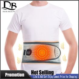 Back Massager Heated Massage Back Belt Multifunctional Heating Waist Red Light Compress Vibration Relieve Fatigue Relax Muscle Warm Uterus 231220