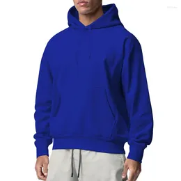 Men's Hoodies 2023 Thicken Fleece Spring Winter Casual Hoodie Sweatshirts Hooded Coat Male Oversized Pullover Clothin