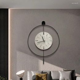 Wall Clocks Silent Aesthetic Clock Round Designer European Digital Watch Stylish Kitchen Relogio De Parede Bed Room Decoration