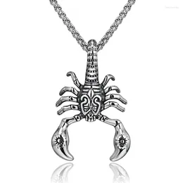 Pendant Necklaces Retro Titanium Steel Scorpion Necklace Men's Trend Accessories Gifts