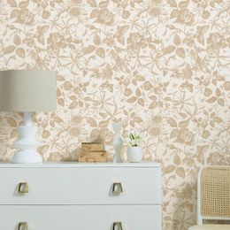 Gold Butterfly Leaves Wallpaper For Living Room Bedroom Peel And Stick Makeover Floral Wall Papers Removable Cabinet Sticker 231220