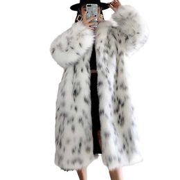 Women's Fur Faux Fur Furyoume Winter New fox Fur Coat X-long Thick Warm Natural Fur Jacket Fashion HKD231220