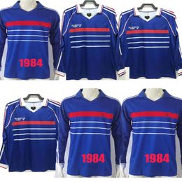 Retro soccer jerseys jorkaeff Henry Trezeguet French POGBA GRIEZMANN football long sLeeve shirt GIROUD maillot foot camiseta de fuda 84 86 88 90 82 96 98 00 02 04 06 10