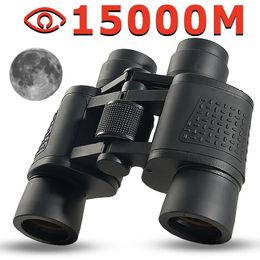Telescope Binoculars 80X80 Long Range 15000m HD High Power Optical Glass Lens Low Light Night Vision for Hunting Sports Scope 231219
