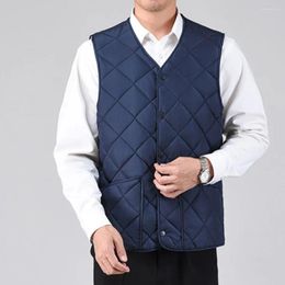 Men's Vests Winter Clothes Fleece Waistcoat Sleeveless Jackets Vest Pocket V-neck Warm Thick Male Clothing