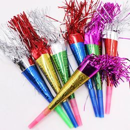 Fringed Noise Maker Party Horns Party Blowers Festival Party Favor Laser Paper Speakers Birthday Party Props Whistles 231220