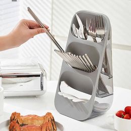 3 Layer Cutlery Storage Kitchen Tool Rack Knife Holder Spoon Fork Box Spice Organiser Vertical Type Block 231220