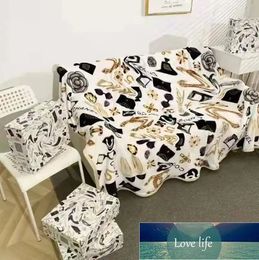 Top Designer Blanket Throw Blankets Sofa Bed Plane Travel Coral Fleece Blanket Bath Towel Luxury Gift For Party Wedding