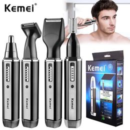 4 in 1 trimmer for men Electric Nose and ear Rechargeable Trimmer For Hair Beard And Ear Cleaner Grooming Set 231220