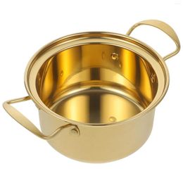 Double Boilers Cooker Milk Pot With Lid Stainless Steel Kitchen Ramen Clear Soup 201 Cooking Pots Individual Pan Shabu