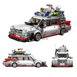 Model Building Kits City Technical Super Speed Racing Car Model Building Blocks MOC Mini Movie Vehicle Assembly Bricks DIY Toys For Kids GiftsL231216