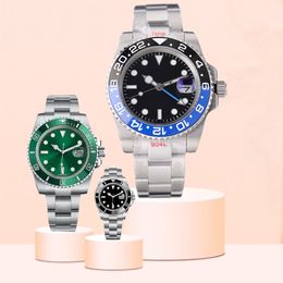 mens watch 40mm Ceramic Bezel full Stainless Steel automatic mechanics movment green reloj de lujo Sapphire 5ATM waterproof Luminous Couples watch