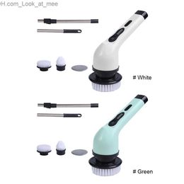 Cleaning Brushes LED Display Cordless Power Scrubber Multipurpose Electric Scrubber with 9 Replacement Brush Heads Cordless Scrubber Washing Tool Q231220