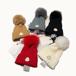 Kids girls boys knit beanies fashion crochet pompom beanie winter warm stretchy hats knitted caps for childrens accessories