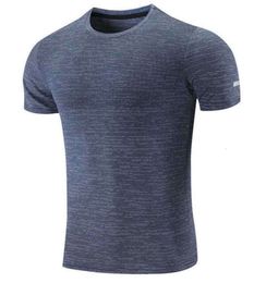 Designer Luluss Lululemens Men T Shirt Original Short Sleeve Sportswear Fast Drying Running Clothes Men's Training Fitness 2023 Summer Top Breathable 8844ESS