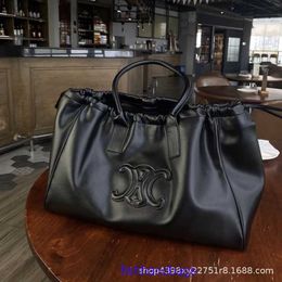 Top original wholesale Celins's tote bags online shop Womens bag Triumphal Arch large capacity soft leather drawstring 2023 new handbag casua With real logo