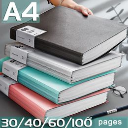 30 60 80 100 Pages A4 Folder Information Book Insert File Album Student Office Supplies Contract Storage Documents Bag 231220