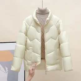 Women's Trench Coats Stand-up Collar Down Cotton Jacket For Women Korean Loose Large Size Female Winter Coat Jackets Warm Parkas