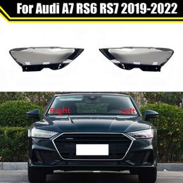 Car Replacement Case Shell Headlight Lens Cover for Audi A7 RS6 RS7 2019 2020 2021 2022 Lamp Transparent Lampshade