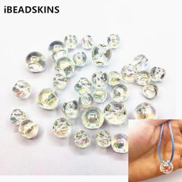 Other New Arrival (choose Size) Aurora/ab Effect Slippery Ball Beads for Headdress Accessories Earrings Parts,hand Made Jewelry Diy