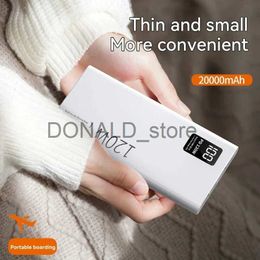Cell Phone Power Banks 120W High Capacity Power Bank 30000mAh Fast Charging Powerbank Portable Battery Charger For iPhone Samsung Huawei J231220