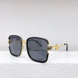 Sunglasses Acetate Square Large Frame Women 8880 Fashion Metal Snake Shaped Mirror Legs Men Glasses 6 Colours Black White Green