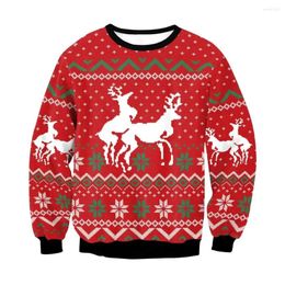 Men's Sweaters Selling 2023 Christmas Carnival Unisex Fun Gift Santa Claus Elf Sweater Autumn/Winter Sweaterchristmas Sweatermen