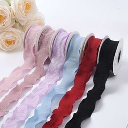 Upgrade 4CM*9M Wedding Satin Chiffon Silk Ribbon For Gifts Packing Lace Wrapping Ribbons for Crafts Bridesmaid gift Wedding Supplies