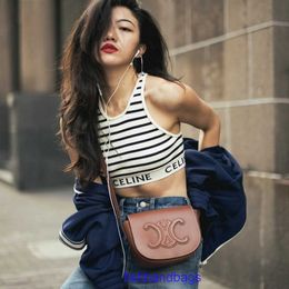 Wholesale Top Original Celins's tote bags online shop Factory Outlet Tote for sale 2023 Fashion Triumphal Arch One Shoulder Crossbody Womens With real logo