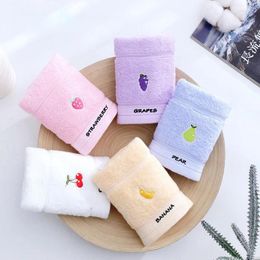 Towel Fruit Animal Embroidered Baby Child Soft Water Absorbent Hair Washing Cleaning Face Pure Cotton Hand