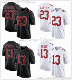 2023/24 Fashion Game Jerseys Football 23 Christian McCaffrey 13 Brock Purdy 54 Fred Warner 85 George Kittle 97 Nick Bosa 19 Deebo Samuel 11 Brandon Aiyuk Stitched