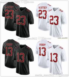 Stitched Fashion Game Jerseys Football Christian McCaffrey Brock Purdy Fred Warner George Kittle Nick Bosa Deebo Samuel Brandon Aiyuk Talanoa Hufanga Davis-Price