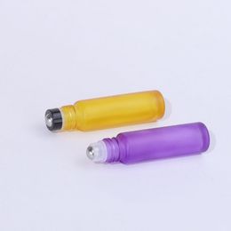 Fast Delivery 768pcs/Lot 10ml Roller Bottle With Brushed Ball Cap And Transparent Steel Ball