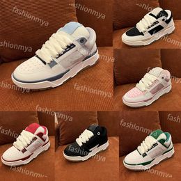 Designer Sneakers MA-1 Shoes Skel Top Low Bone Leather Sneakers Skeleton Blue Red White Black Green Grey Men Sneaker Women Outdoor Training Shoes 35-45