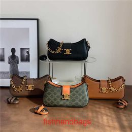 Fashion handbag Celins's womens bag book brand Tote purse High end and elegant for women in 2023 new minimalist fashionable shoulderWith original Logo