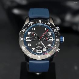 Wristwatches 2024 Professional Endurance Pro 44mm Black Chronograph Dial Blue Rubber Men's Sport Watch X82310D51B1S1 Relogio