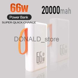 Cell Phone Power Banks 66W Power Bank 20000mAh Mini Super Fast Charging PD 20W Portable External Battery Powerbank for Phone Laptop Tablet Mac J1220