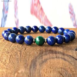 Charm Bracelets Wholesale AAA Grade Malachite Bracelet Lapis Lazuli Wrist Mala Beads Bracelet High Quality Healing Crystals GiftL23121