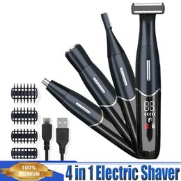 Electric Shaver Multifunction Hair Clipper Remover Haircut Armpit Leg Chest Nose Bikini Eyebrow Trimmer for Men Women 231220