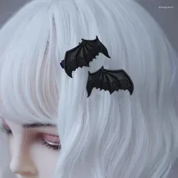 Hair Clips Dark Gothic Vintage Vampire Demon Bat Wing Clip Headdress Punk Goth Halloween Jewellery Cosplay Accessories Wholesale