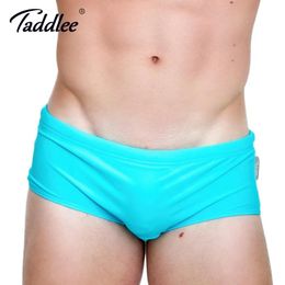 swimwear Taddlee Brand Sexy Men's Swimwear Swimsuits Nylon Swim Briefs Bikini Solid Colour Swimming Board Trunks Gay 2017 Men Surf Shorts