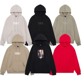 Kith Box Embroidered Godfather Print Matching Fleece Loose Fitting Men's Casual Hoodie