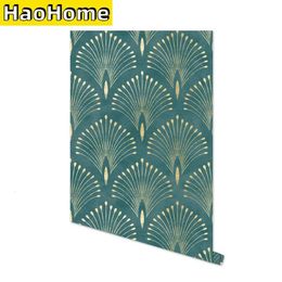 Dark Green Geometric Self Adhesive Wallpaper Modern Nordic Solid Colour Peel and Stick Wall Paper Removable Contact 231220