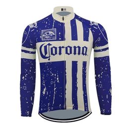 2021 Thermal Retro Corona Beer Cycling Jersey with Fleece Option258v