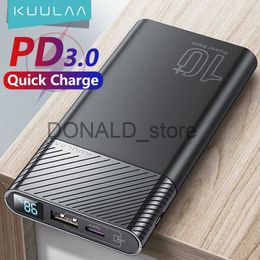 Cell Phone Power Banks KUULAA Power Bank 10000mAh QC PD 3.0 PoverBank Fast Charging PowerBank 10000 mAh USB External Battery Charger For iPhone 15 14 J231220