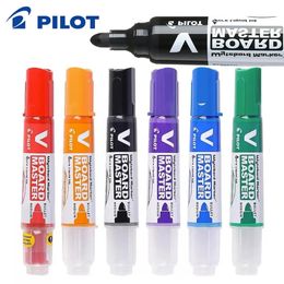 3pcs6pcs Pilot Whiteboard Marker WBMAVBM V Board Master Medium Bullet Round Toe Ink Refills PWMRF8 Paint Art Supplies 231220