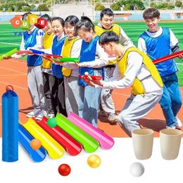 Sports Toys Team Building Outdoor Games Pipeline Challenge Adults Parentchild Interaction Sensory Ball Toy For Kids Kindergarten Sport Set 231219