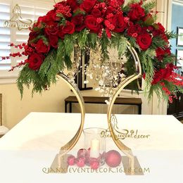 Metal Wedding Arch-32 Wedding Arch Table Decor-Arch Stand For Floral Arrangement Centerpiece Statement-Wedding Backdrop Tabl283V